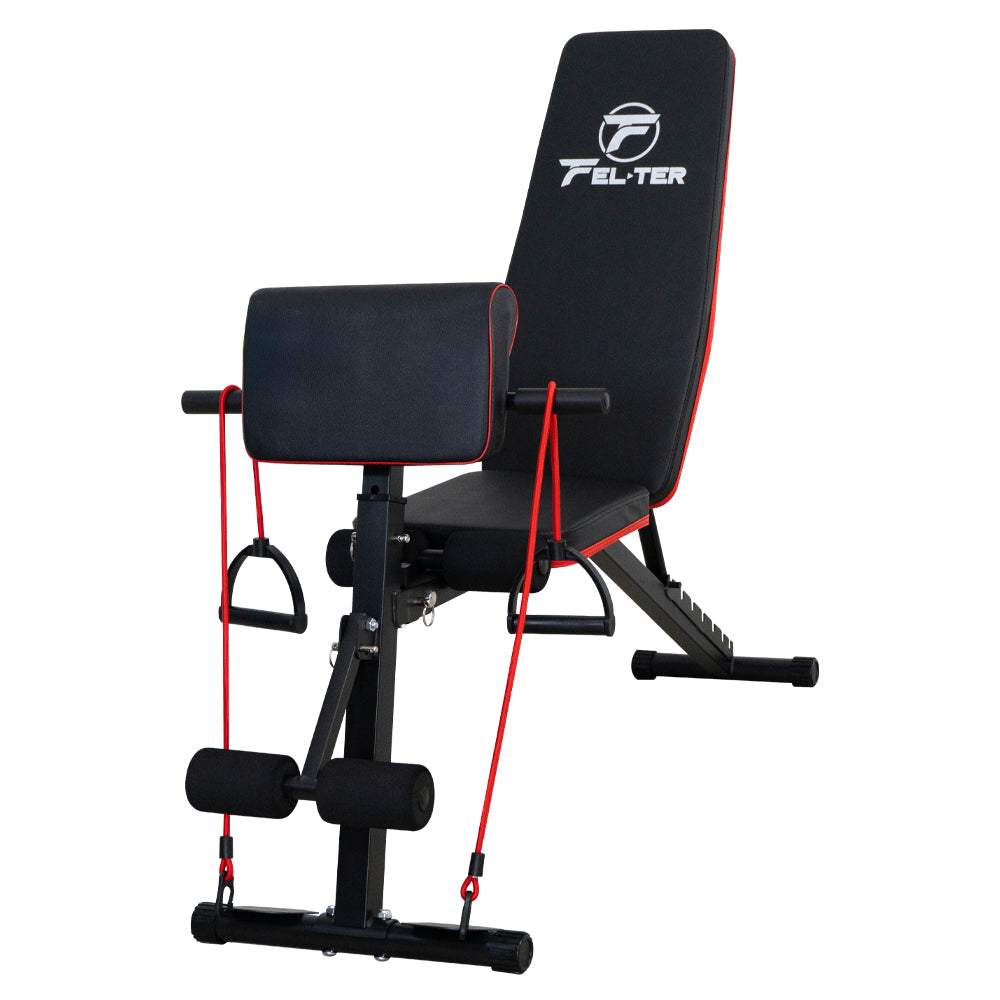 Banco Para Pesas Gym, Ajustable Multifuncional