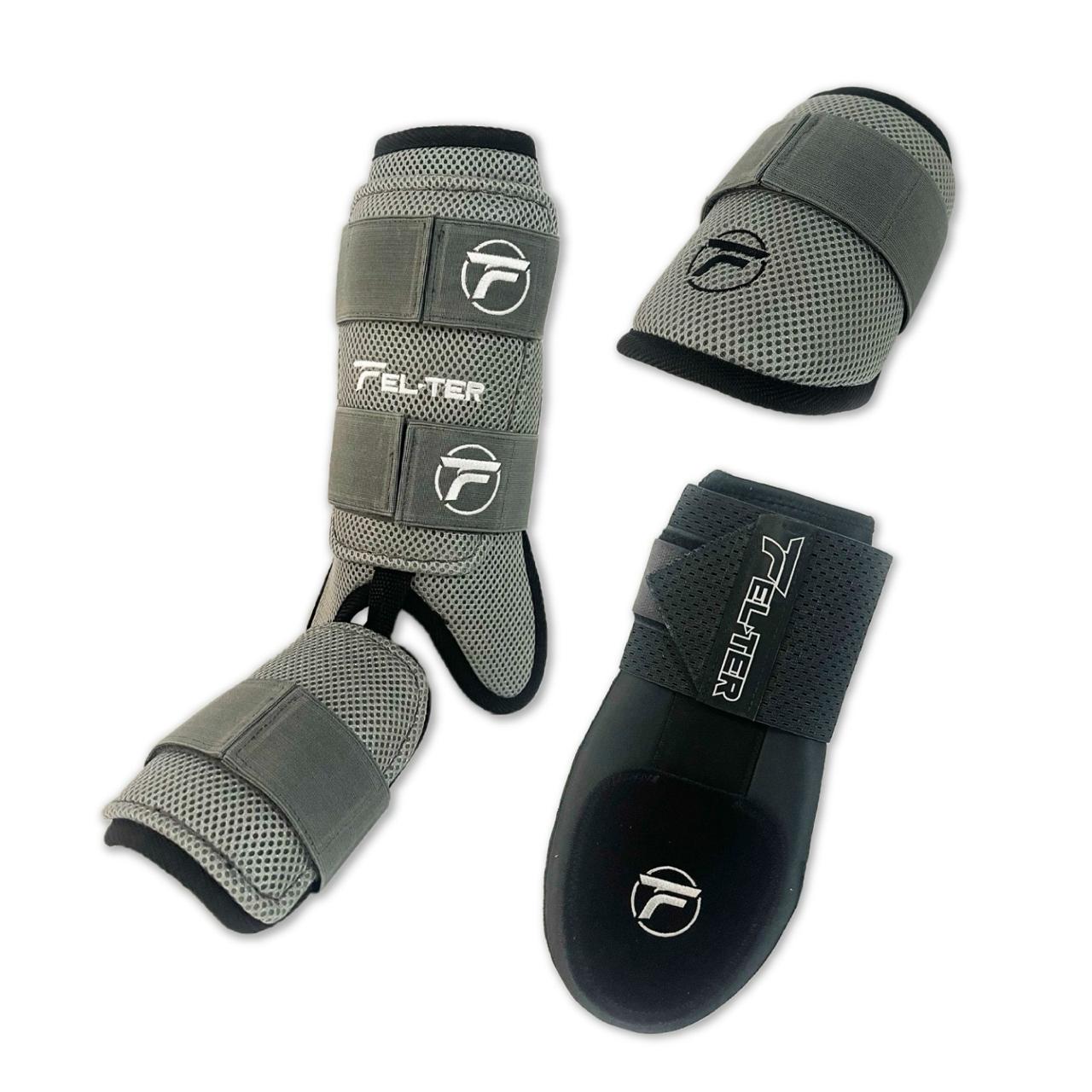 Kit 3 Piezas Protecciones De Bateo Velcro + Slidding Glove Adulto