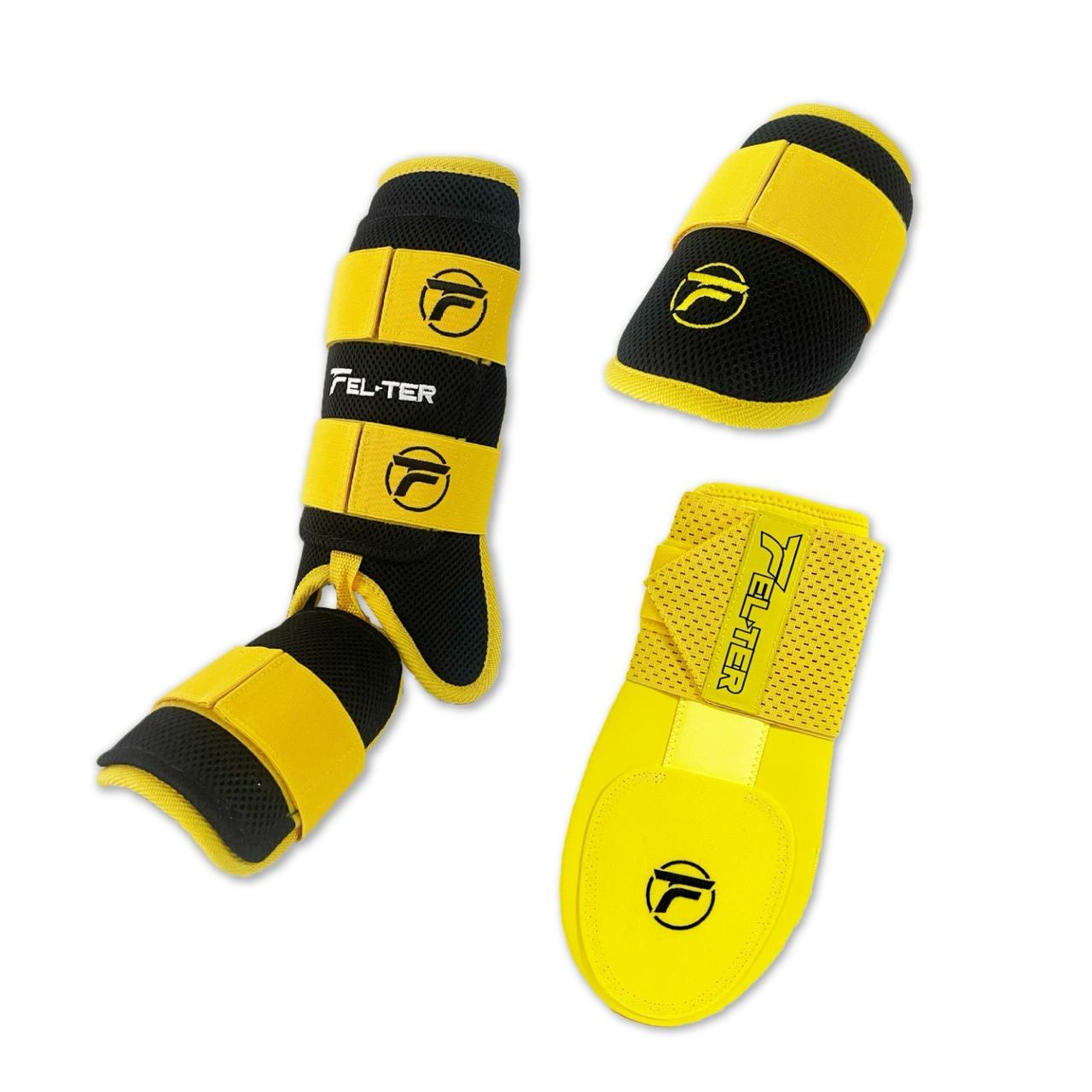 Kit 3 Piezas Protecciones De Bateo Velcro + Slidding Glove Adulto