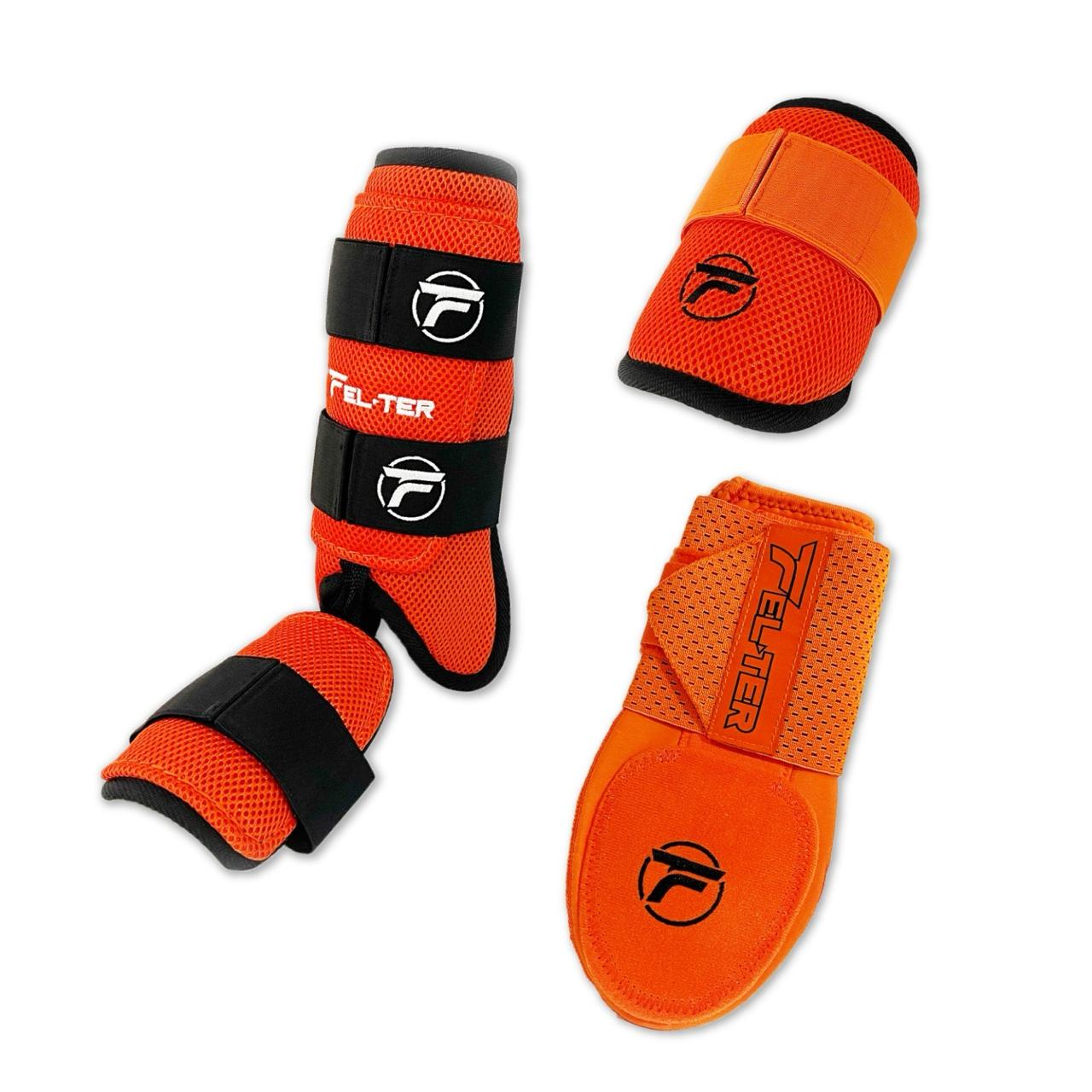 Kit 3 Piezas Protecciones De Bateo Velcro + Slidding Glove Adulto