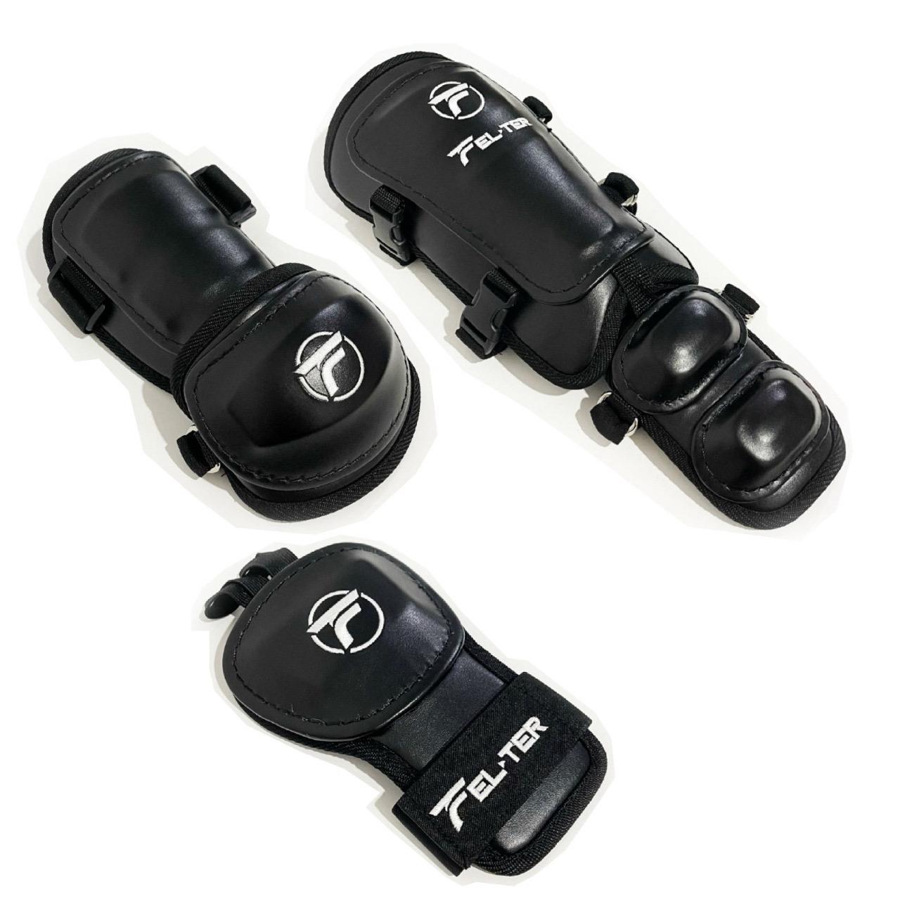 Kit De Protecciones De Bateo Con Codera Broche Adulto