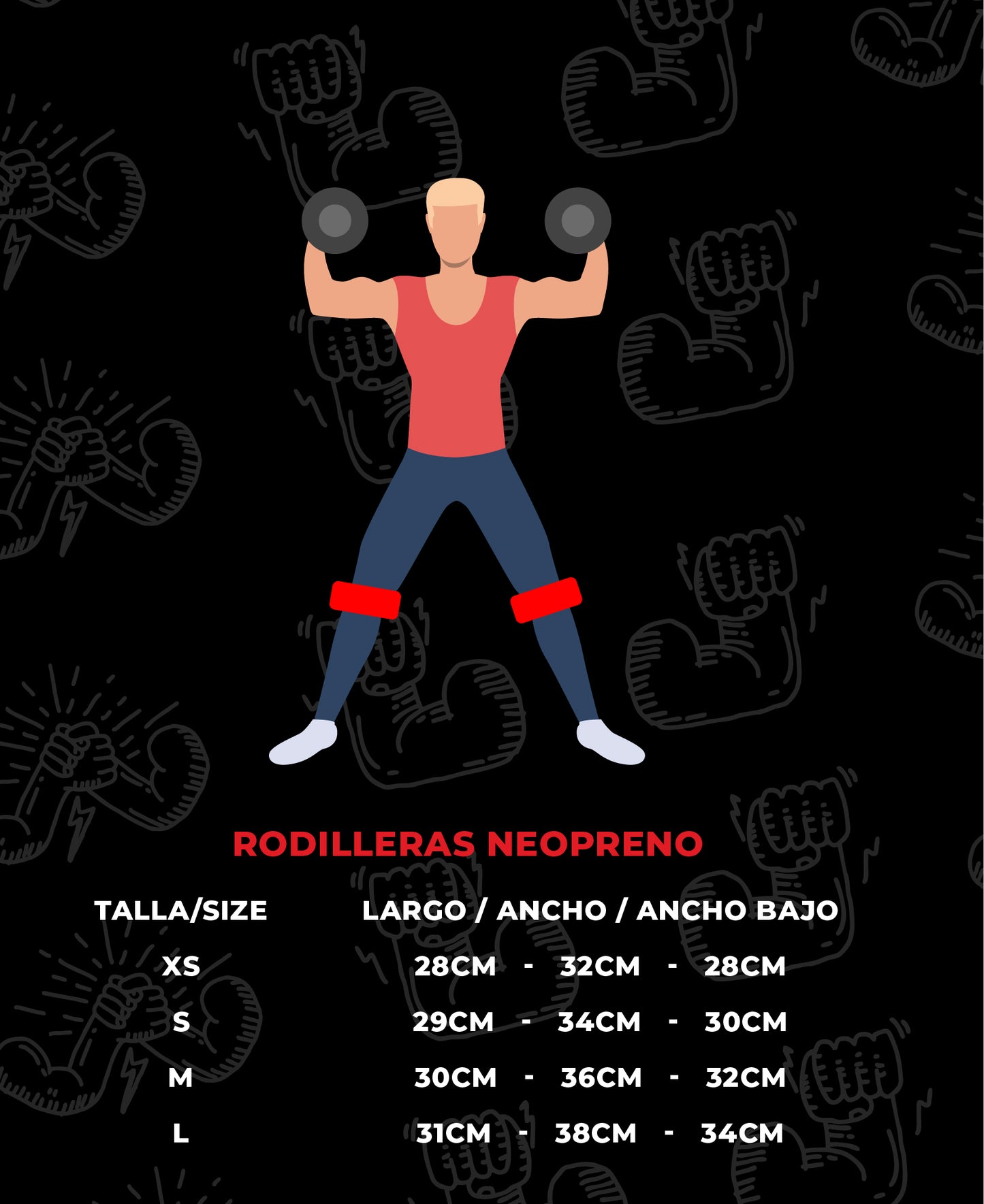 PAR DE RODILLERAS DE NEOPRENO
