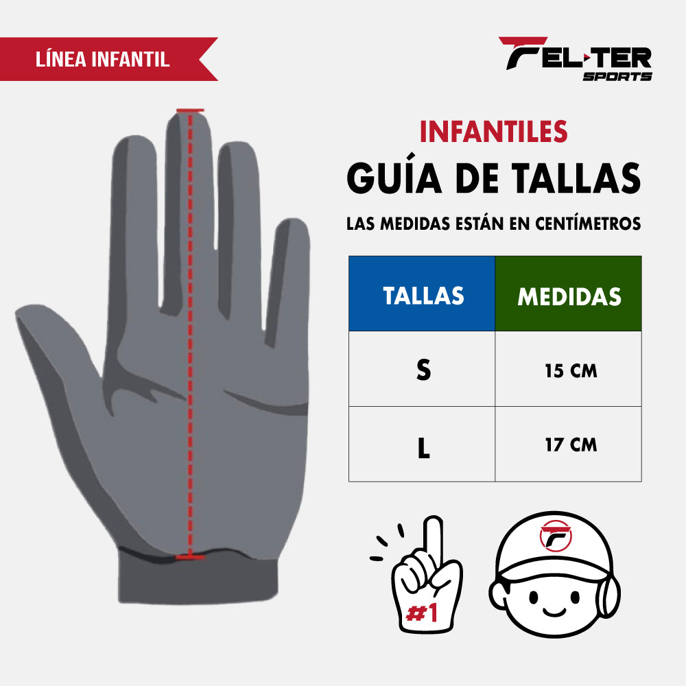 GUANTELETAS DE BATEO FLEX PARA NIÑOS