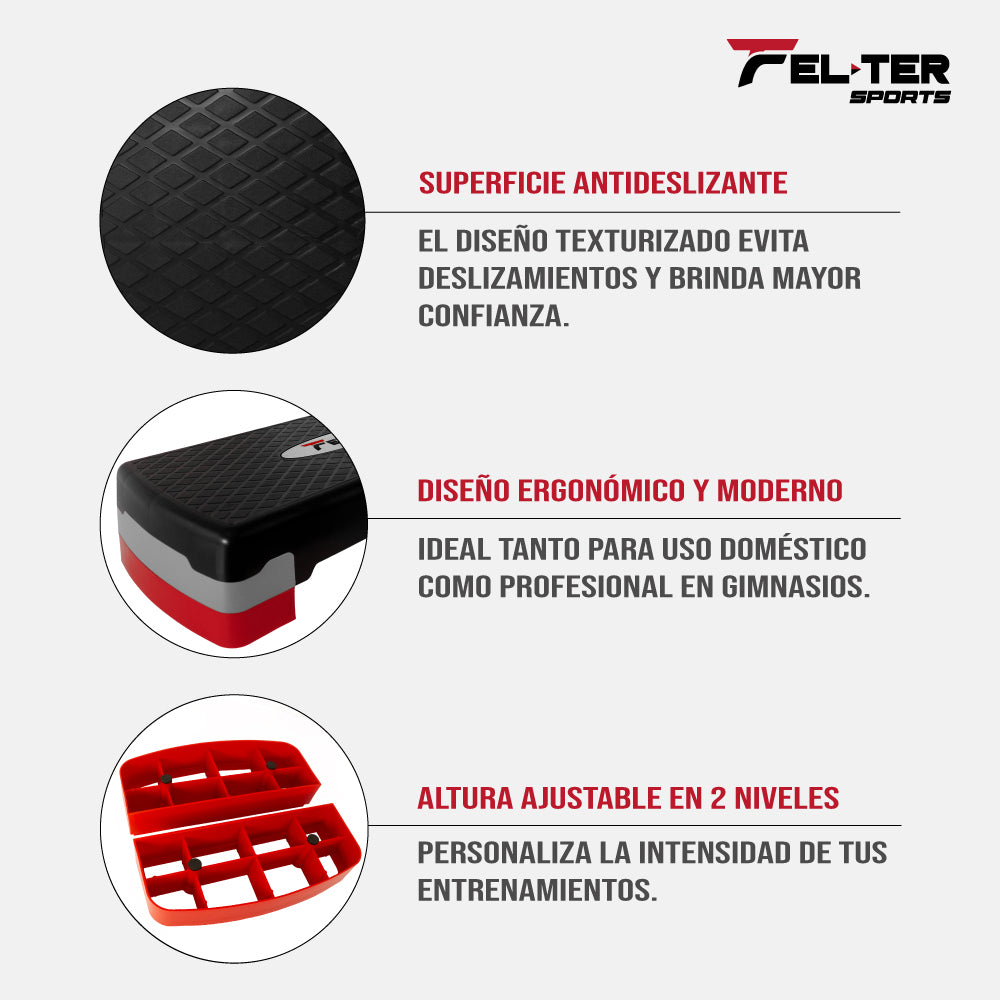 Step Banco Aerobics Ajustable