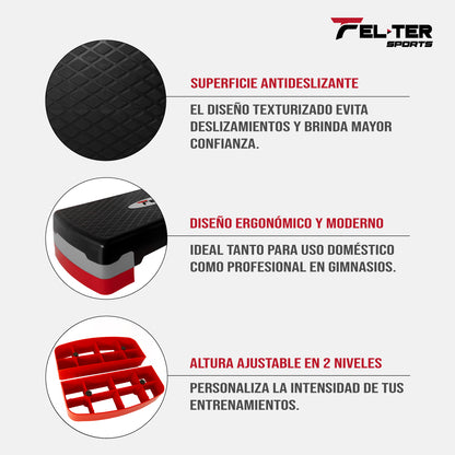 Step Banco Aerobics Ajustable