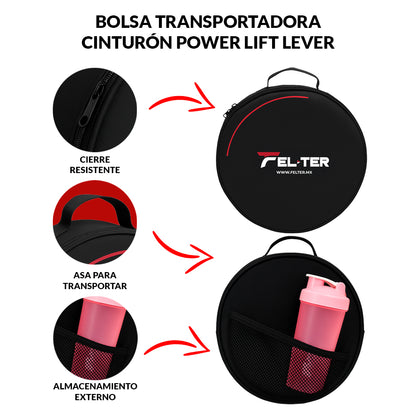 CINTURÓN PARA LEVANTAR PESO LEVER POWERLIFT