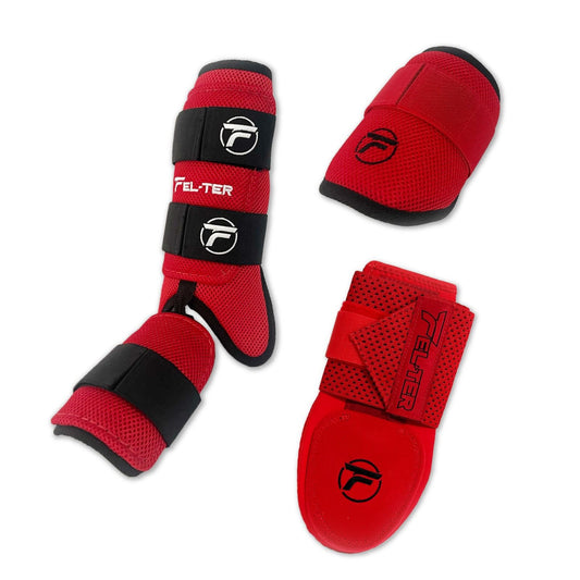 Kit 3 Piezas Protecciones De Bateo Velcro + Slidding Glove Adulto