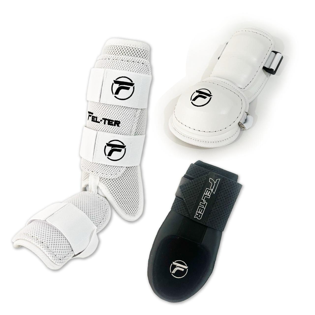 Kit 3 Piezas Protecciones De Bateo Velcro + Slidding Glove Adulto